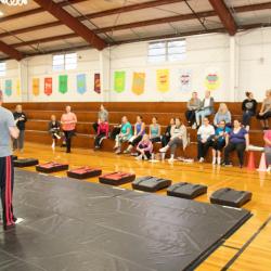 Women's self-defense class